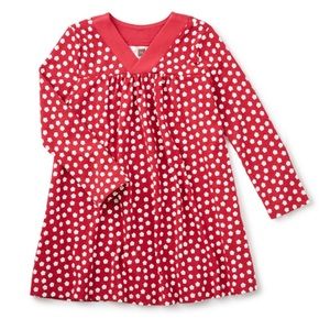 Red tea collection dress